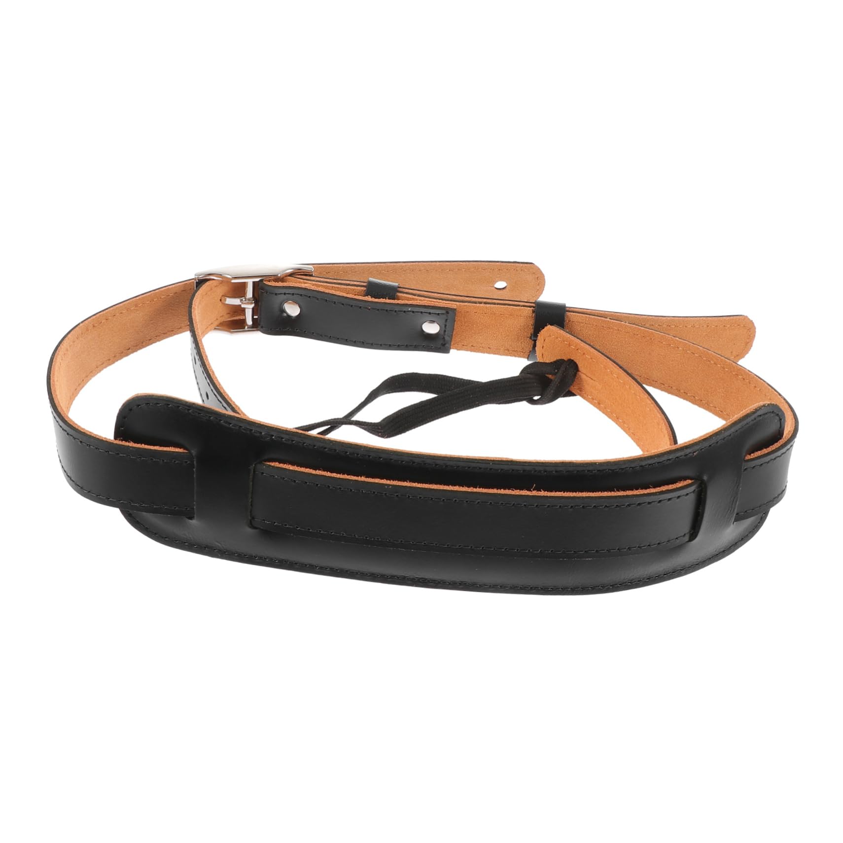 Kisangel Correa de Guitarra de Piel de Vaca Strap Premium Accesorio Musical Resistente Desgaste y Cómodo para Acústicas y Eléctricas
