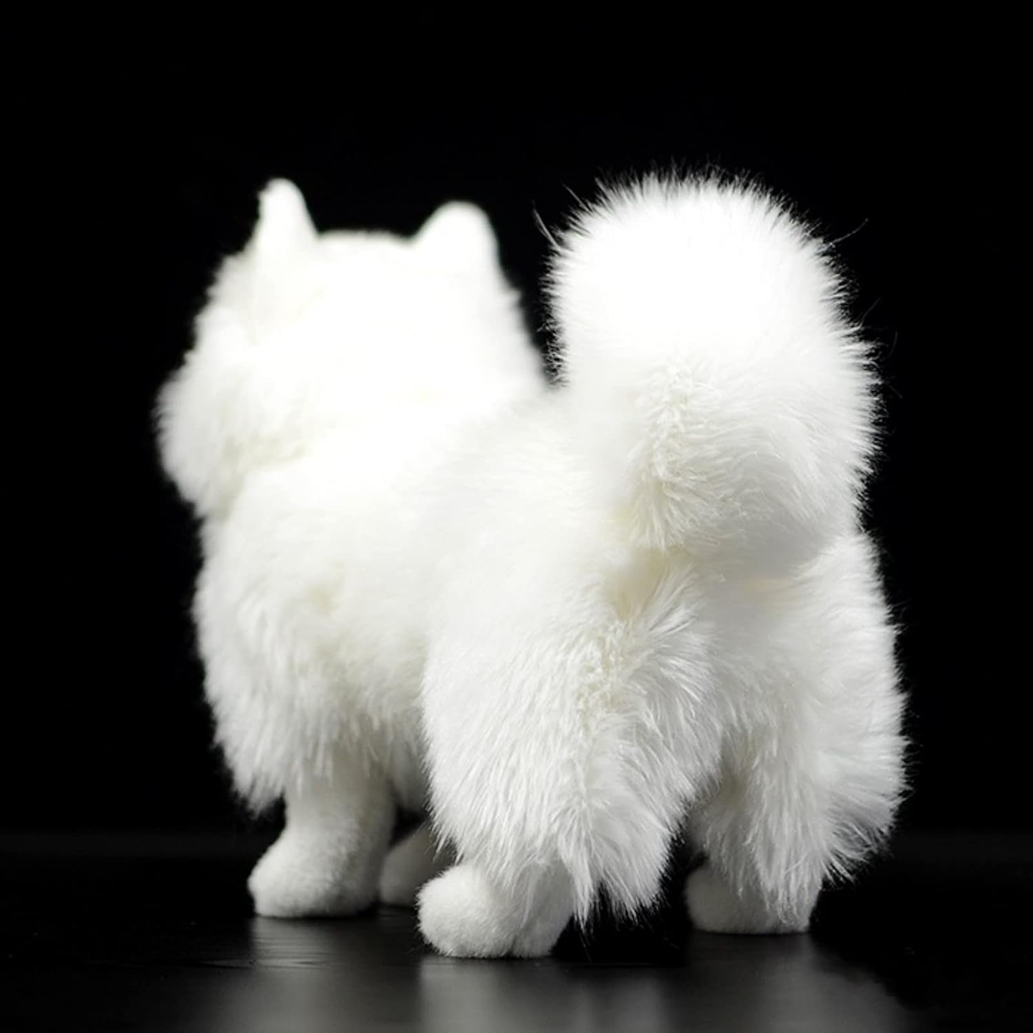FRANKIEZHOU Realistic Samoyed Stuffed Animal-White 12",Dog Plush Toy, Soft,Girl Toys,Gifts for Kids - Image 6