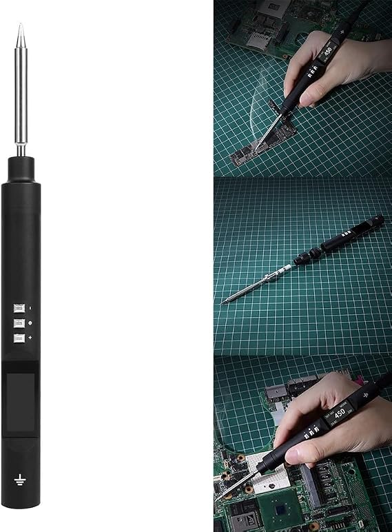 Digital Display Intelligent Soldering Iron Pen for PINE64, Aluminum Alloy, Auto sleep Function