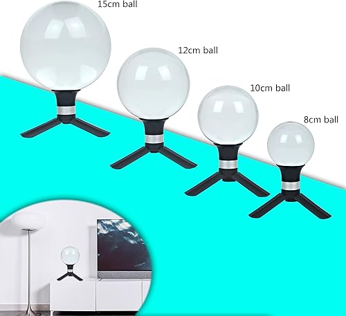 Miniatura 3 de Soporte de bolas de lente para fotografía, soporta bola de cristal de 2.362 in a 5.906 in, soporte de bola de lente, ventosa + base de alúmina