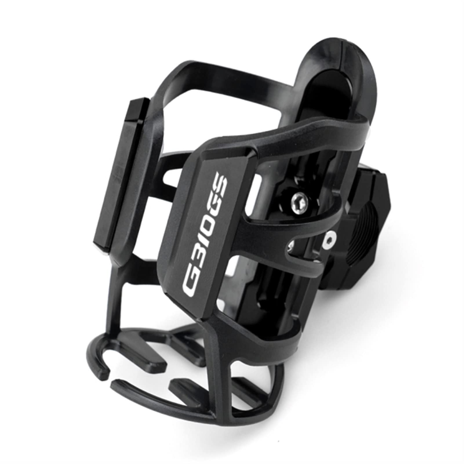 RYABE Motorcycle Accessories Motorcycle Water Drink Cup Holder Stand Beverage Bottle For BMW G310GS G310R G310 G 310 GS R (Color : G310GS Black)