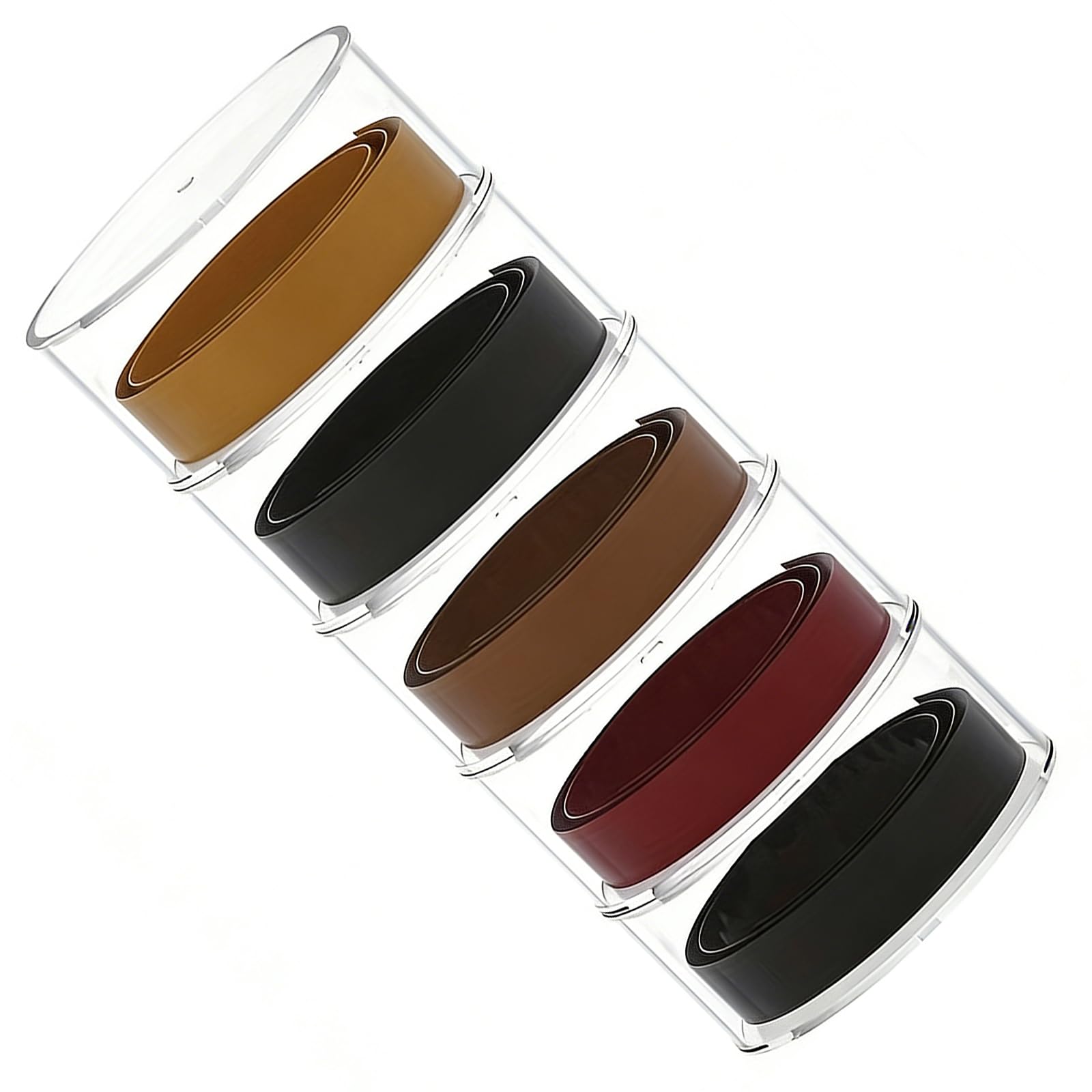 carotoe Belt Keeper Offering 3 Detachable Sections for Access and Compact Closet Organization Compact Belt Storage Case