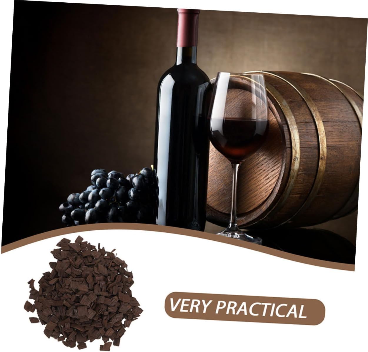 SHOWERORO 1pack Oak Wine Brewing Chips Heavy French Oak for Diy Winemaking Enhance Aroma Taste Home Brewing Supply