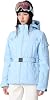 Women Slim Skiing Jackets with Belt Insulated Snowboarding Coat Hooded Snow Coat Elasticity Ski Jacket