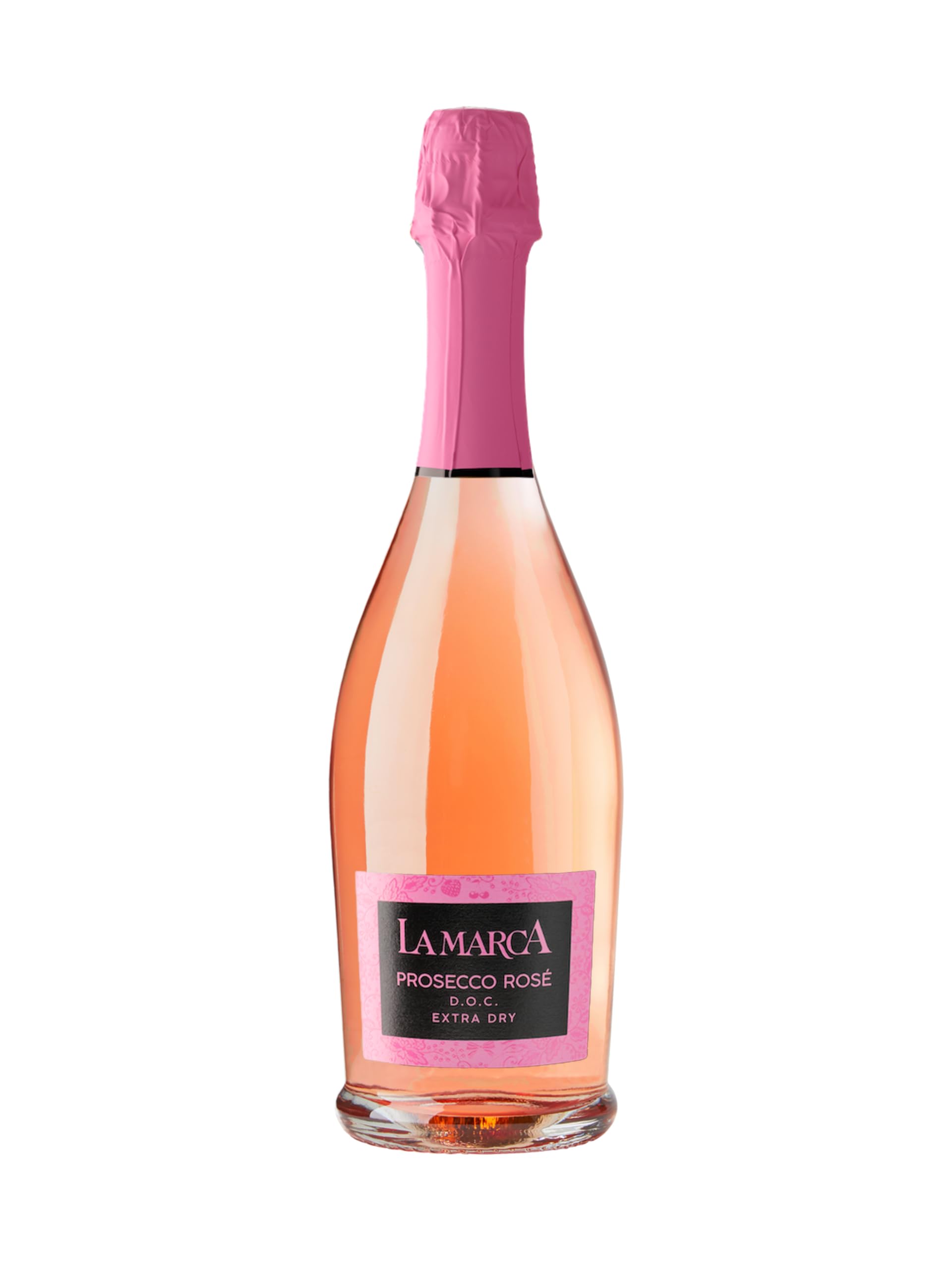 La Marca Prosecco Rosé DOC Treviso Extra Dry | Edler Rosé Schaumwein aus Italien | Feinperlig & mit beerigen Noten | 11% vol. | 0,75L