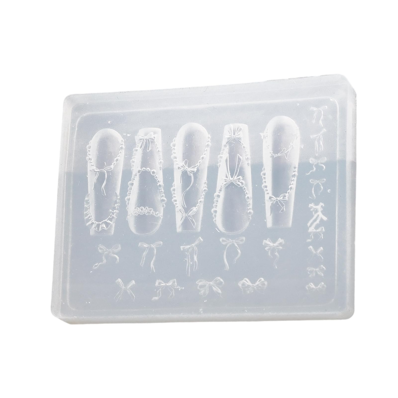 Xjdzineq Nails Art Silicone Mold Soft Flexible Design for Manicure Multiple Patterns Home Salon Use Soft Silicone Nails Carving Mold