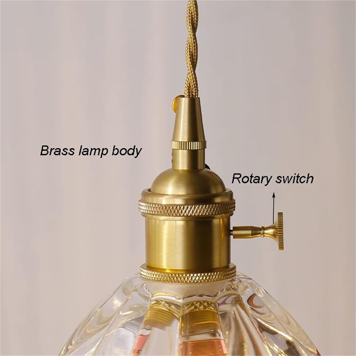 Tulips Glass Light,D Flower Kitchen Island-Lights Fixture with Rotary Switch, 1-Light Modern Nordic Brass Socket Long Hanging Ceiling Lamp Adjustable(Smoky Gray Color)/Tea Color