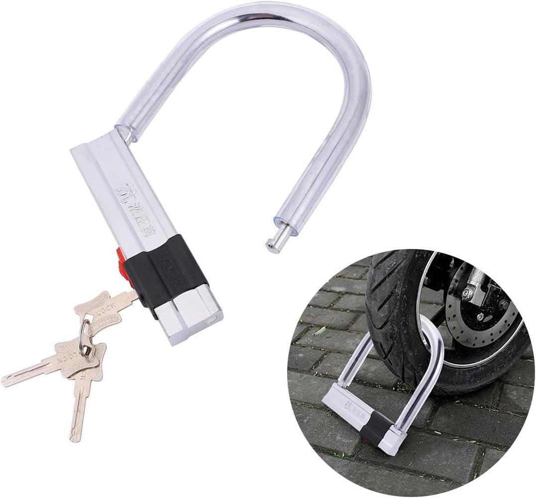 DECHOUS Heavy Duty Anti Theft U-Shaped Bike Lock with Hydraulic Resistant Shackle, High Security Motorcycle and Mountain Bike Lock for Outdoor Cycling Protection