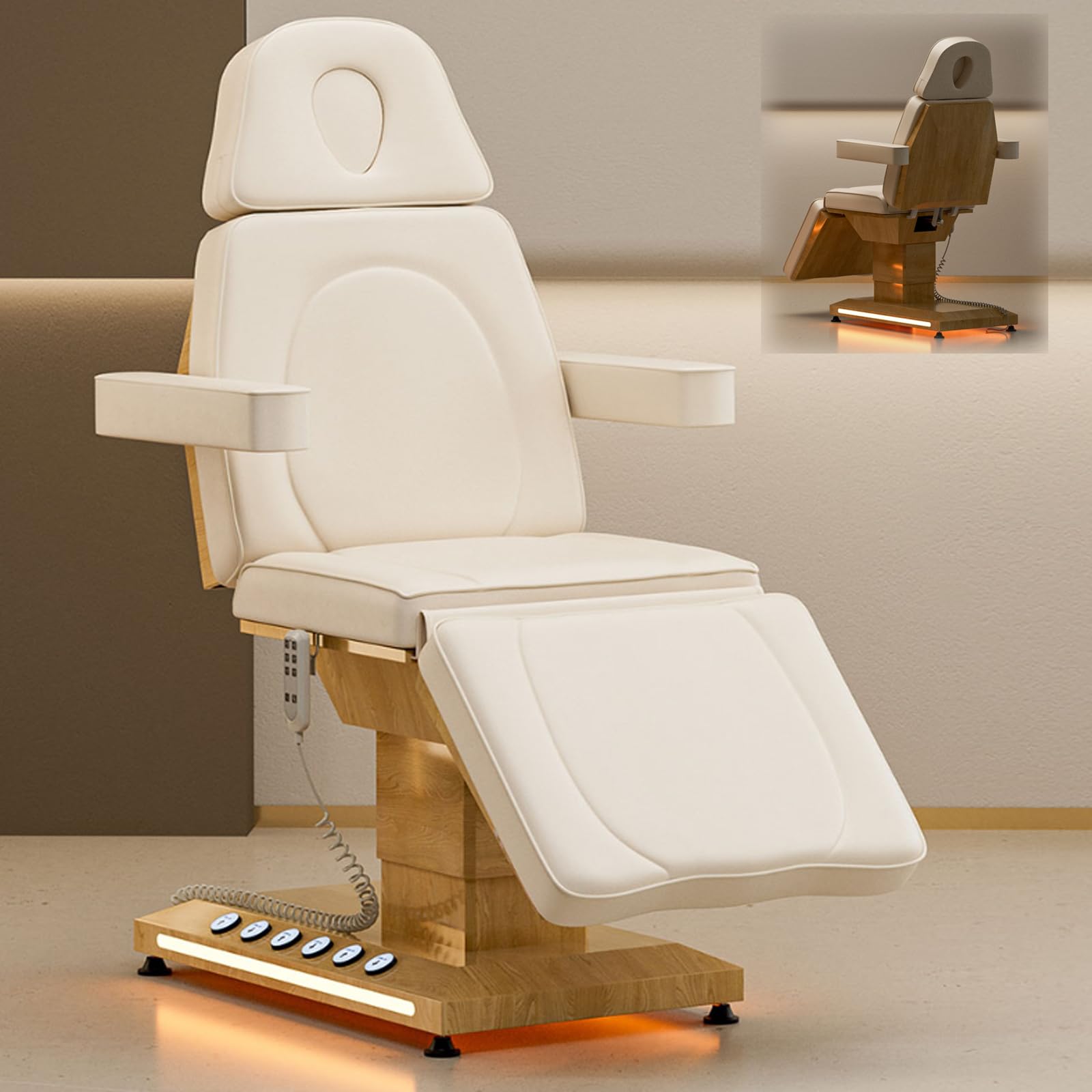 CARESSA  SPA EMULSION SET（ベージュ） Amazon.com: Icoget Professional Esthetician Bed with LED Light