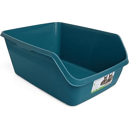 Petco Brand - So Phresh Teal Scatter Shield High-Back Litter Box for Cat