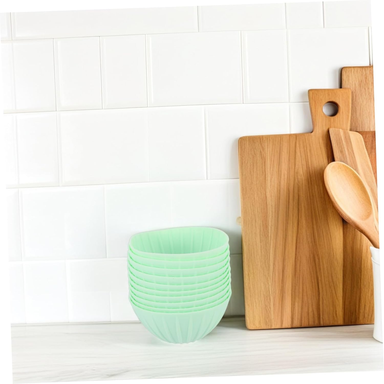 PRETYZOOM 10pcs Silicone Bread Proofing Basket Set Food-grade Sourdough Baking Tools for Home Bakers Easy to Clean Nonstick Proofing Bowl