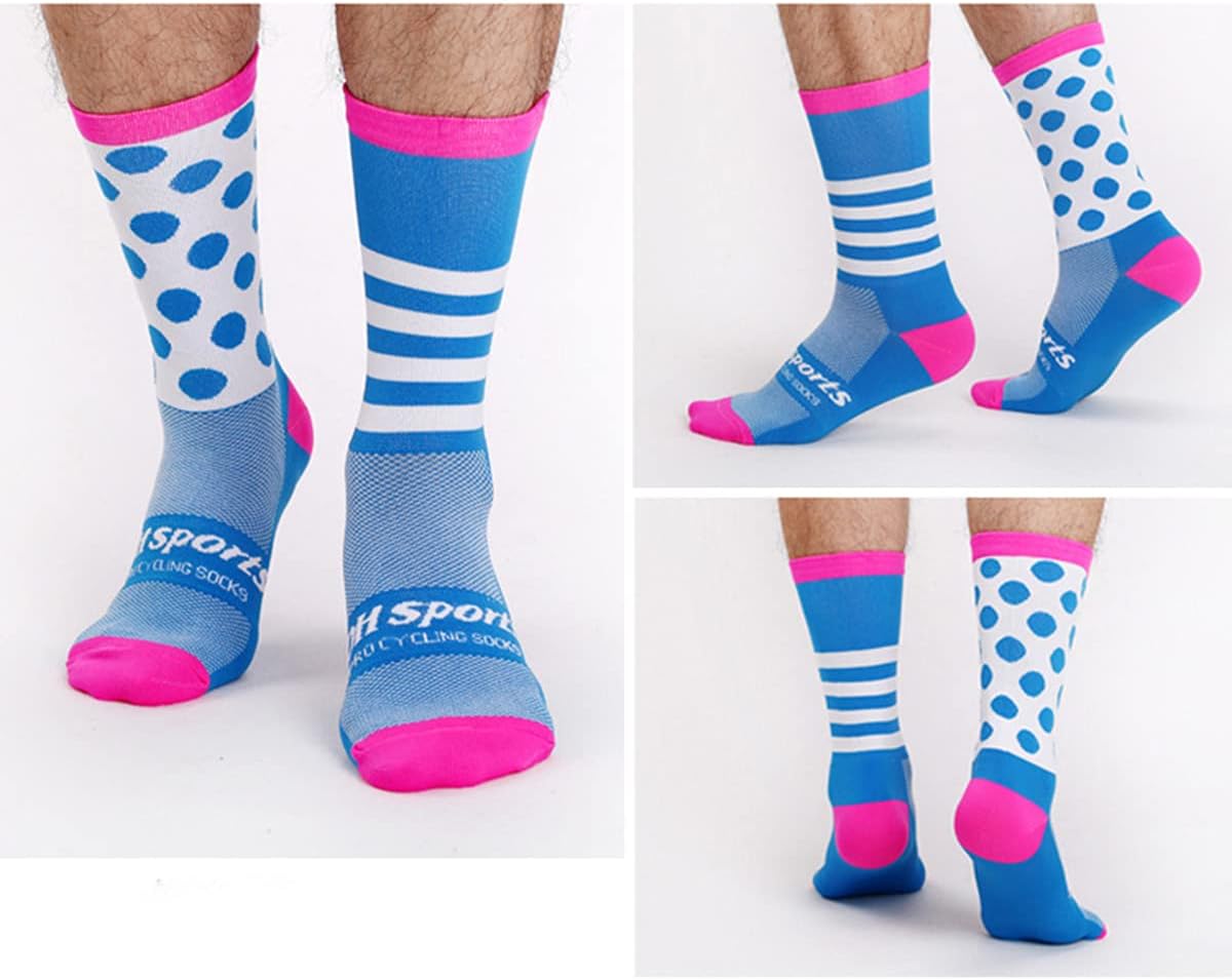 GuaziV Mens Womens Cycling Socks,4-6pcs Running Socks Colourful Athletic Socks Ankle Sport Socks 6-11 - Image 2