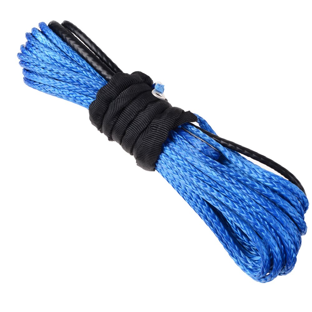 Astra Depot Winch Rope Synthetic Fiber Cable ATV UTV SUV KFI Recovery Replacement (50' x 3/16