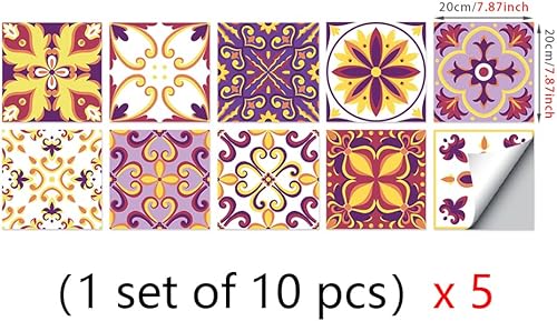 Miniatura 6 de Thick Tile Sticker Peel and Stick, Stick On Backsplash Tiles for Kitchen Wall Tile Stickers Wallpaper Bathroom Decals Self Adhesive Vinyl, Papel