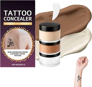 Scar Cover Foundation Makeup Cream, Sweat Proof Foundation | Full Coverage Waterproof Concealer for Scars for Halloween Party Daily Pranks Offices Entertainment Family Gathering