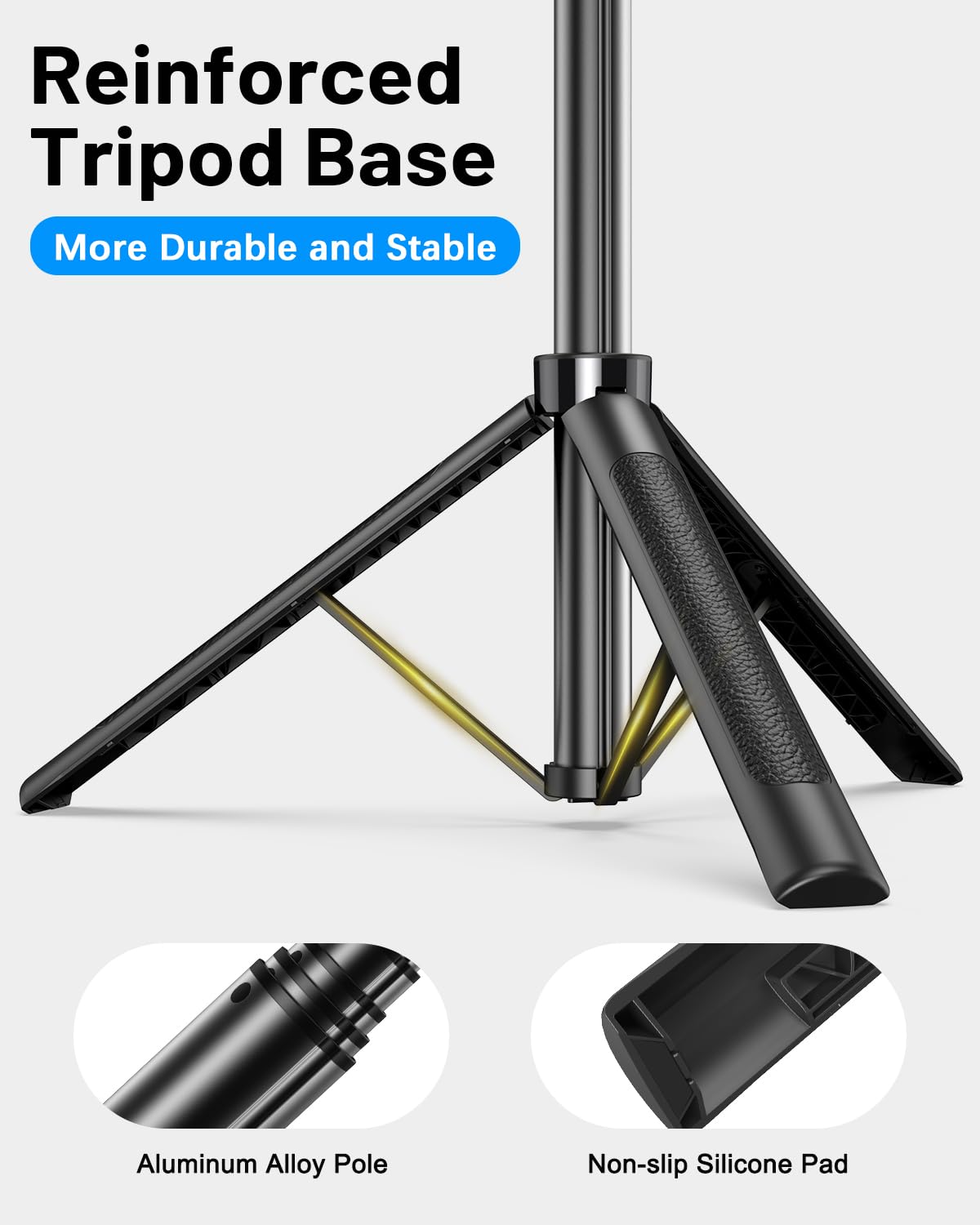 Kit vlogging per iPhone/Android, treppiede per selfie stick da 71 pollici per iPhone con luce di riempimento, microfono wireless e telecomando, rotazione a 360° treppiede per telefono per TikTok