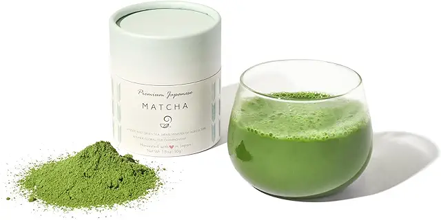 Premium Matcha Green Tea Powder - 100% Natural Japanese - Vegan, Non-GMO - 1.8 oz