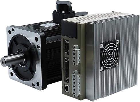 RWRAPS AC Servo Motor 2.6KW 130ST-M10025 10N.m 2500 RPM 2600W 220V 380V Single Phase Engine Matched T3L-L30F-GABF Driver Size Without Brake 380V