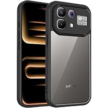 Case Compatible with Infinix Note 60 Pro, Shockproof Soft TPU Bumper & Hard PC Back Cover, Anti-Scratch HD Clear Slim Protective-Black