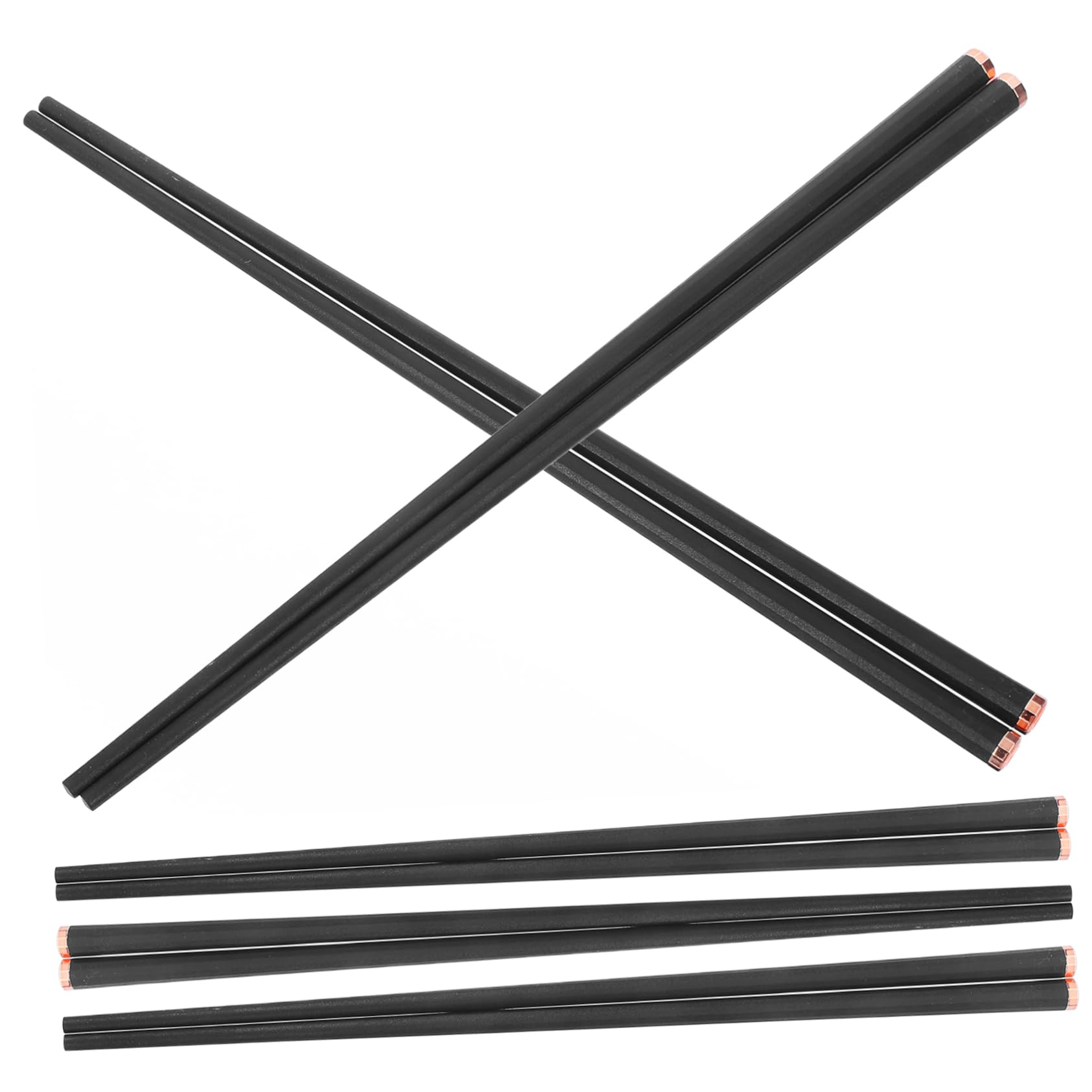 Palillos chinos de aleación STOBAZA de fibra de vidrio juego de 5 pares para sushi