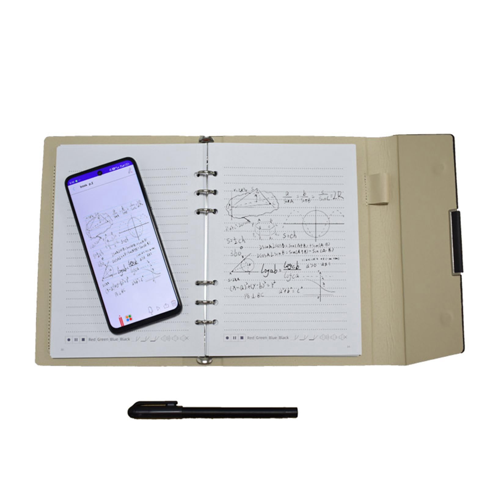 Bisofice Taccuino digitale con penna, kit di scrittura intelligente, scrive su carta e trasferisce digitalmente in tempo reale, compatibile con Boardpen e l'app Ophaya