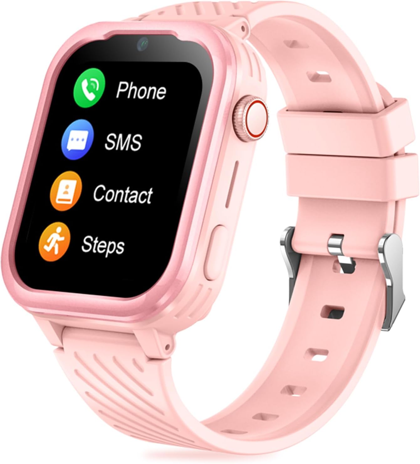 Montre Connectée Pour Enfant 4G, Montre Enfant Avec Localisation GPS , Appel, Chat Vocal Et Vidéo, Alarme, SOS, Appareil Photo, - Téléphonie