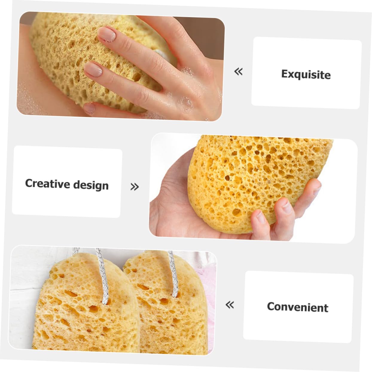 8 Pz Spugne Per Il Lavaggio Del Corpo Luffa Spugna Di Luffa in Schiuma Per Doccia Spugna Corpo Schiuma Per Doccia Profondo Abito Pulizia Profonda Bambino Spugna Di Poliuretano Pouf