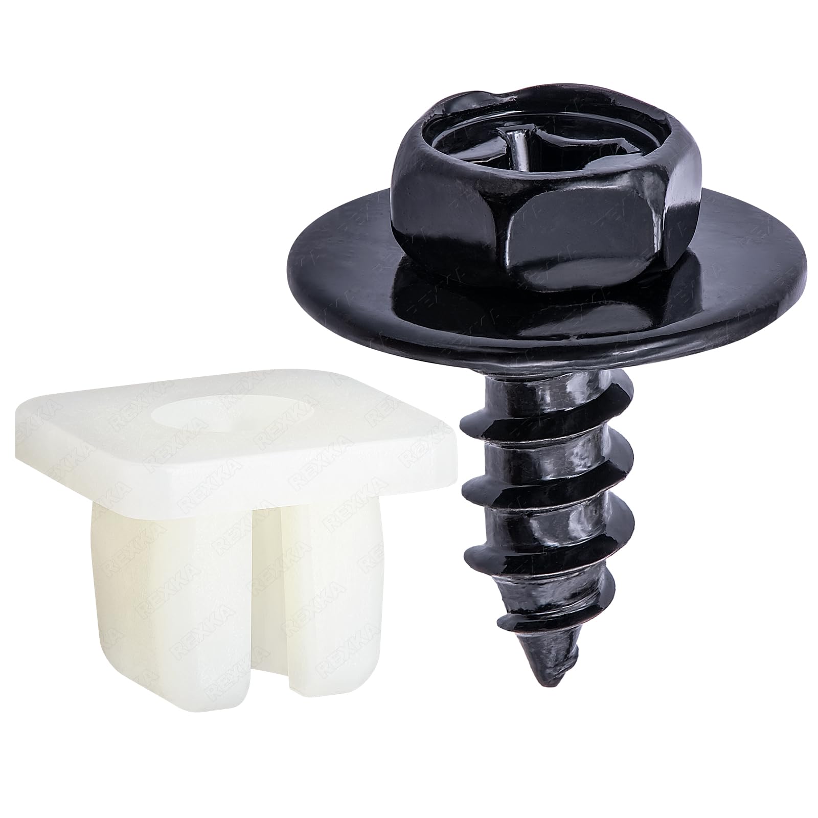 Amazon.com: Rexka 15 Sets Fender Liner Bumper Cover Screw Nylon
