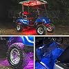 LEDGlow 12pc Million Color LED 4-Seater Golf Cart Underglow Neon Kit with Canopy, Wheel Well & Interior Lights Fits EZGO, Yamaha, Club Car, ICON, Evolution, Tomblerin, Star EV - for 12-Volt Battery