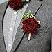 Latious Wedding Boutonniere Groom Flower Buttonholes Groomsmans Prom Party Suit Decoration Anniversary Accessories for Man