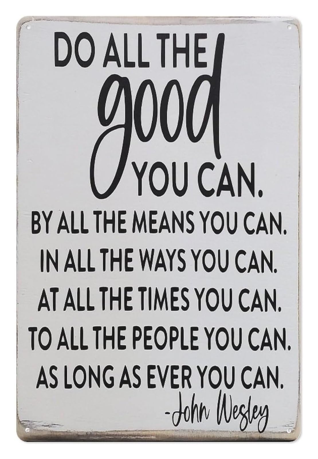 FNYUVNFAF Encouragement Do All You Can Quote Metal Tin Sign Farmhouse Rustic Wall Decor for Man Cave Garage Workshop Home Office Gift Idea 8 X 12 inch