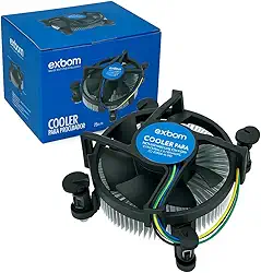 Cooler Cpu Intel Processador De Ar 775/115x/1366/1200/1700 2400 RPM Ventilador Socket Lga Pc Processamento Silencioso Fan Para Gabinete Ventilação Computador Informática