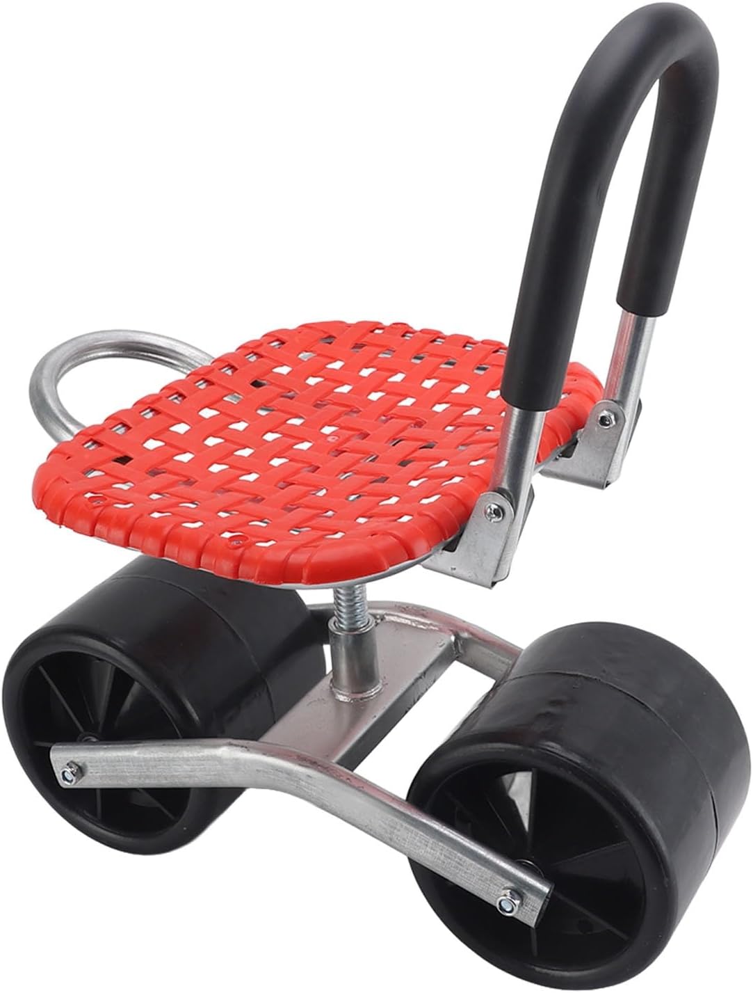 CCYLEZ Garden Rolling Work Seat Durable Efficient with 2 Wheels for Gardening Stool, Field Shed Labor Saving for Gardener Iron 18.1in