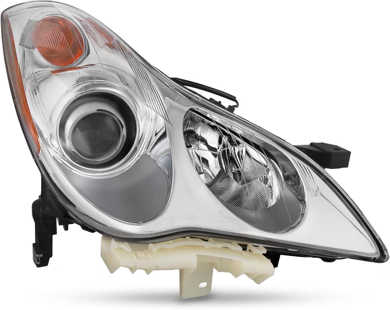 AKKON - Fits 2008-2012 Infiniti EX35 2014-2017 QX50 [HID/Xenon Type] Projector Chrome Headlights Pair Left+Right w/AFS