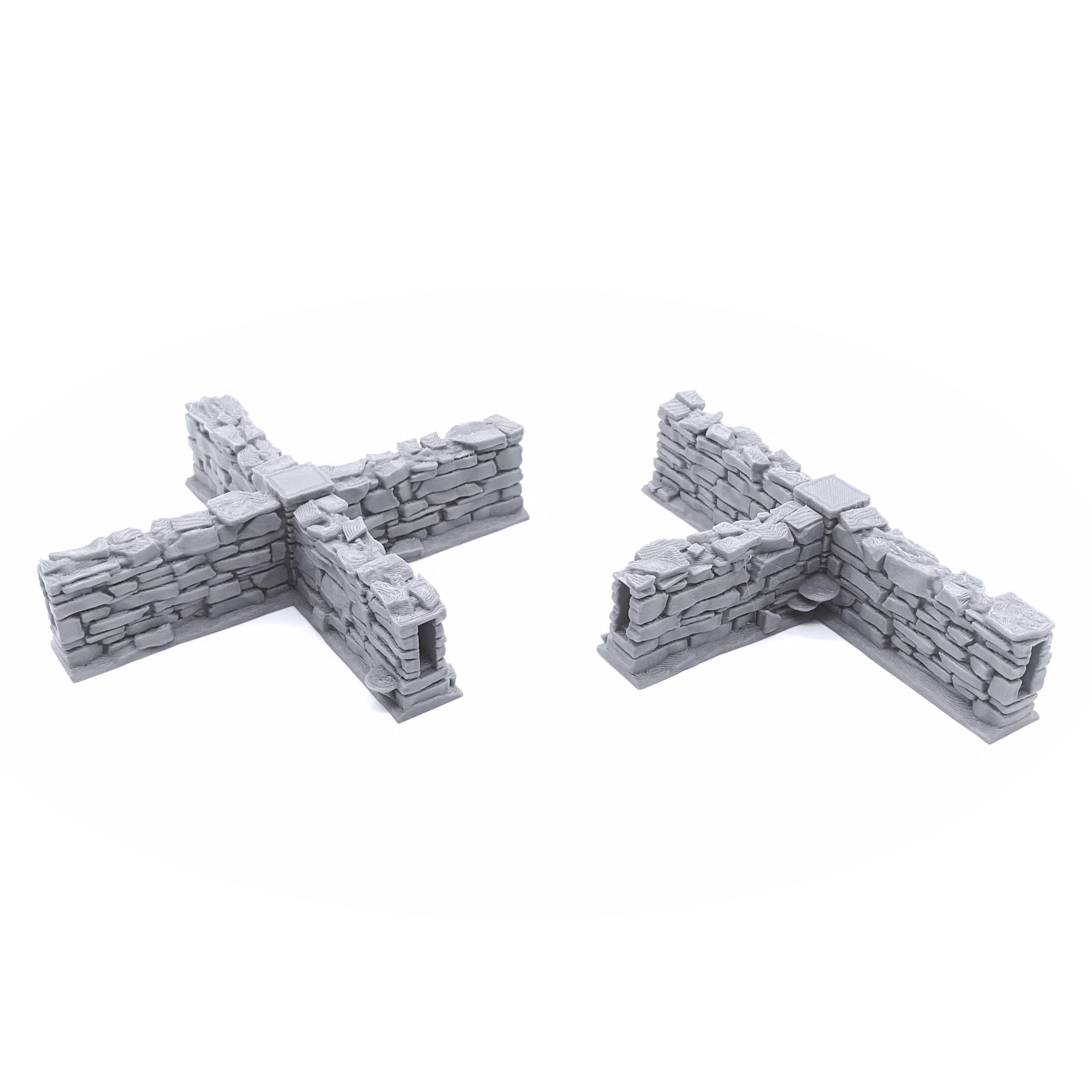 Schist Stone Fences - Terreno DND compatible con Calabozos y Dragones, Warhammer 40k, juegos de guerra en miniatura de 28 mm, juegos de rol de mesa, escenarios de juegos de guerra