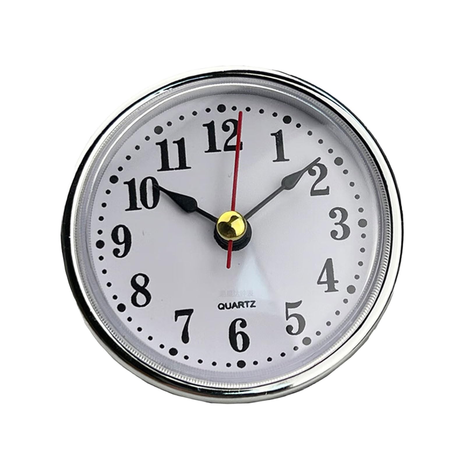FackLOxc Minis Clock Insert 2.56Inch Quartzs Movement Miniature Face Insert Round Clocks Head Inserts Arabic/Roman Numerals Miniature