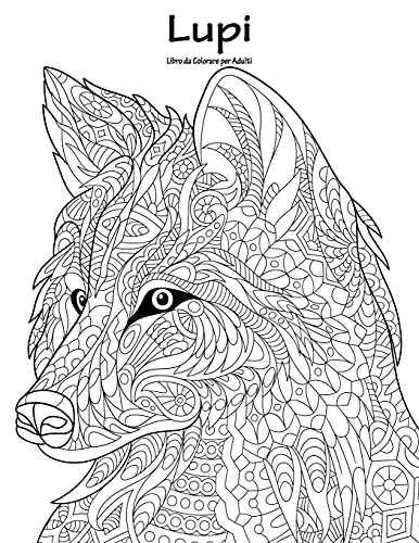Lupi Libro da Colorare per Adulti 1 (Italian Edition)