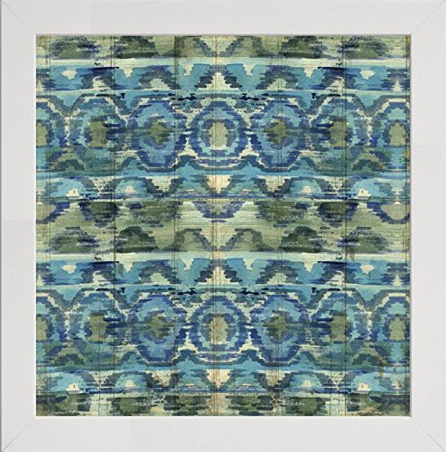 Frame CompanyWatson Range Mirage Pattern III Blue by Pela Studio, Photo Frame - 8 x 8 Inches, White