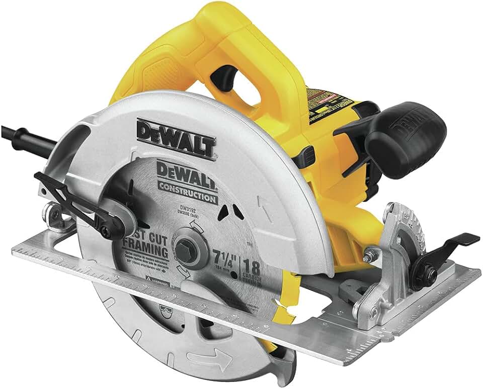 DEWALT Serra circular de 19 cm, leve, com fio (DWE575)