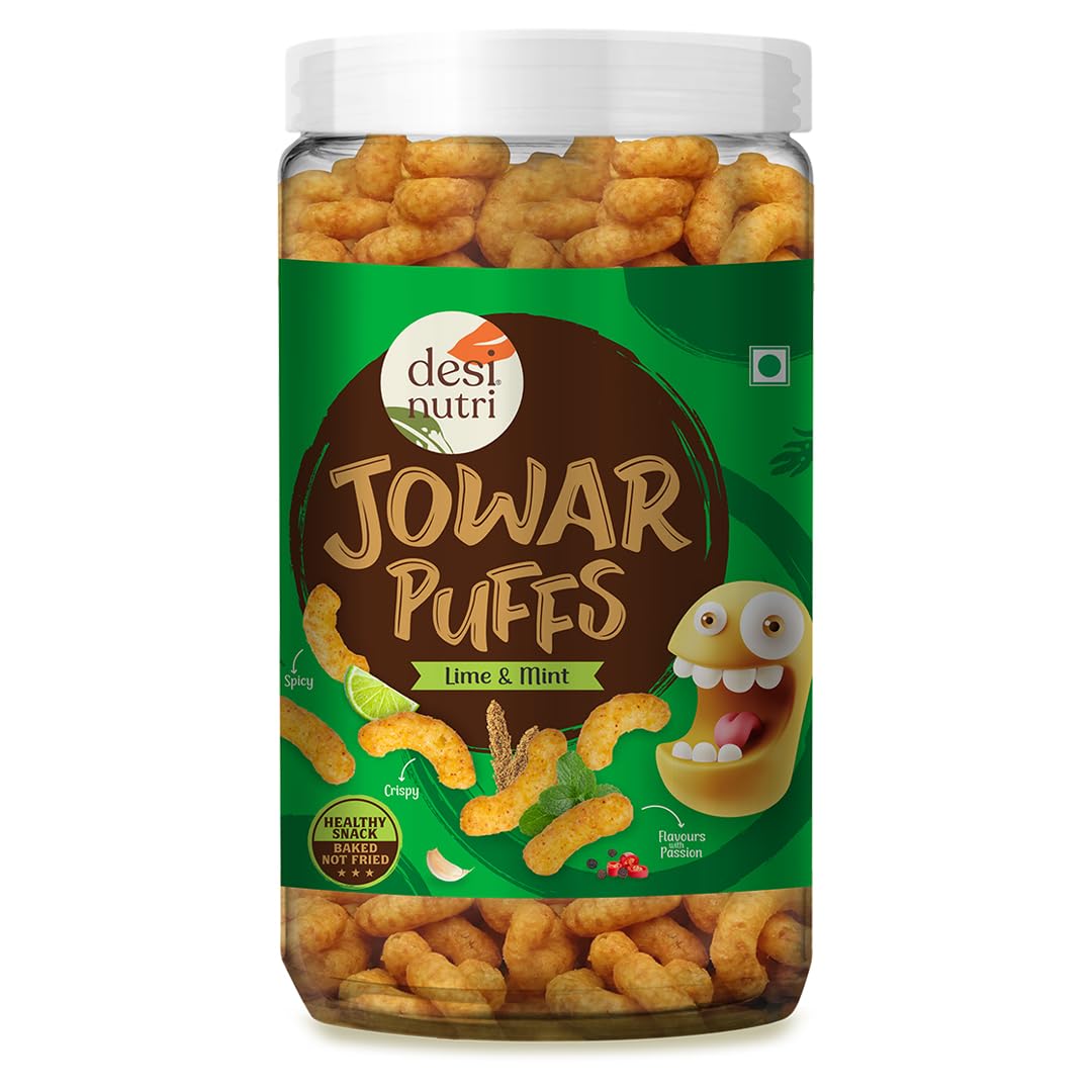 Desi Nutri Jowar Puff Buy 2 Get1 FREE | Multi Millet Jowar Puffs Lime & Mint – 60 Gm each (B0CND4HKBR) Amazon Price History, Amazon Price Tracker