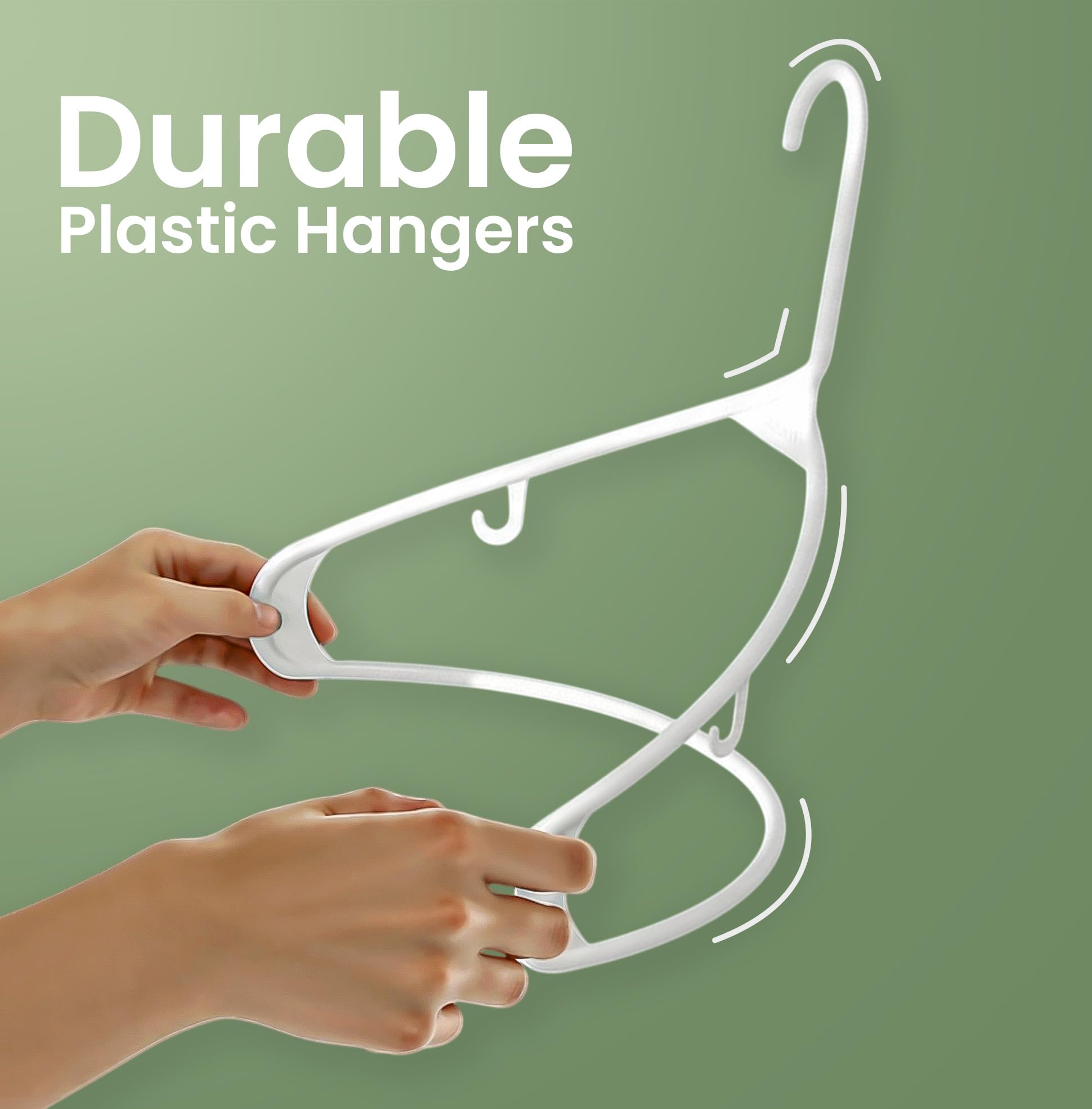SereneLife Kleerhanger - Plastic Hangers