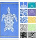 Turkish Beach Towel Quick Dry Absorbent 1OO% Cotton Lightweight Thin Bathroom Bath Pool Swim Towels