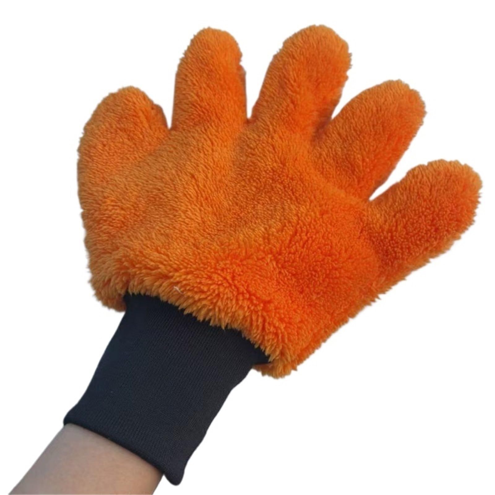 WEQYFDC Car Wash Mitt For Double Sided Plush Car Wash Gloves Scrubbing Foaming Cleaning Without Hurting Paint Five Finger Thickened