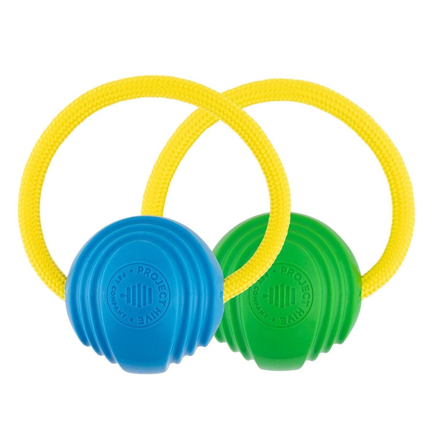 PROJECT HIVE Looped Hundeball – Interaktives Spielzeug Kompatibel Mit Zoomer Werfer, Schwimmend, Gelb