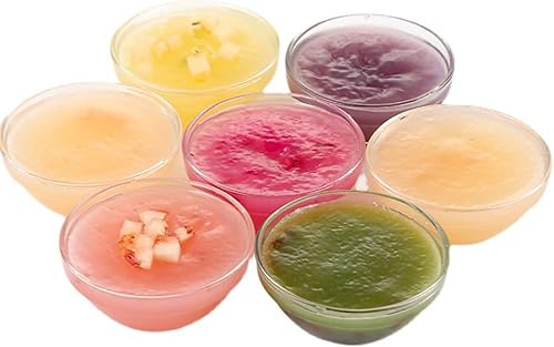 10 mini cuencos de preparación de comidas, 2.5 fl oz2.5 onzas, cuencos apilables de preparación de alimentos, cuencos de vidrio transparente para