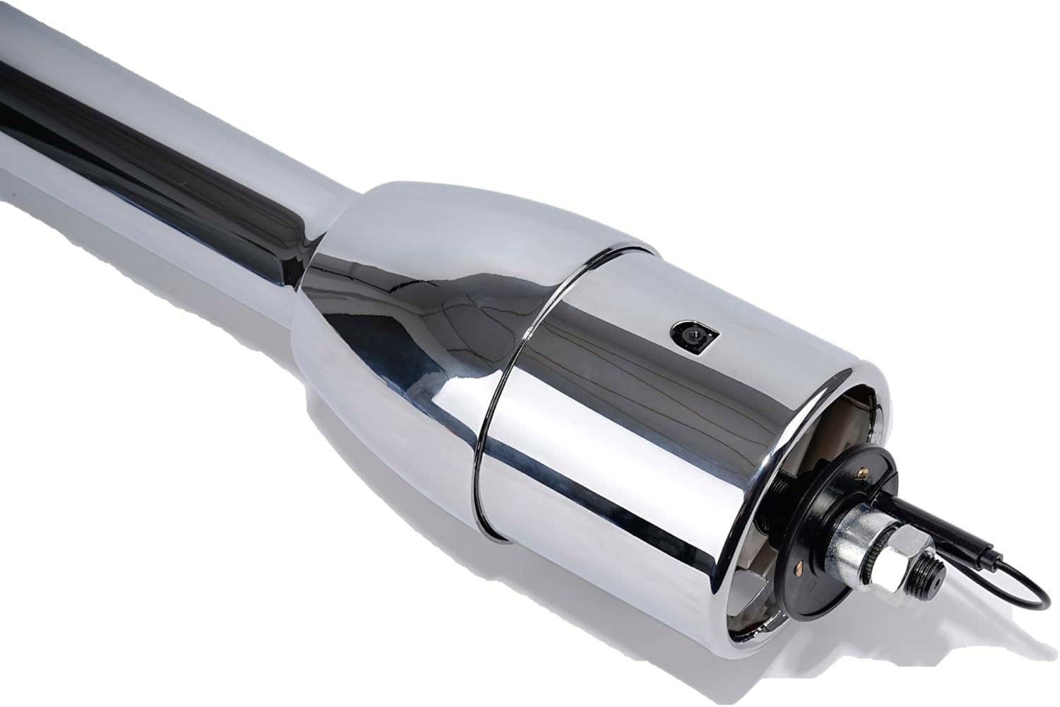 ND 32'' Chrome Floor Shift Tilt Manual 32 Steering Column with Wheel Adapter No Key (DM-8503C)