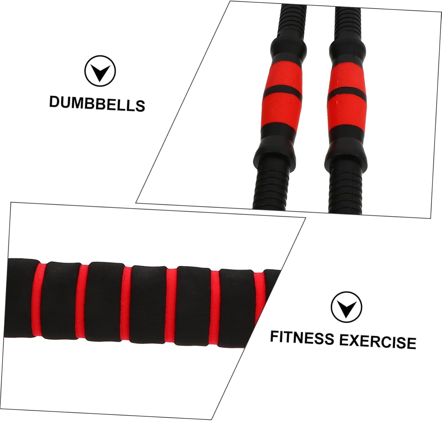 Dumb Bells Dumbbell Bars Barbell Grip Rod Weightlifting Equipment Comfortable Handle