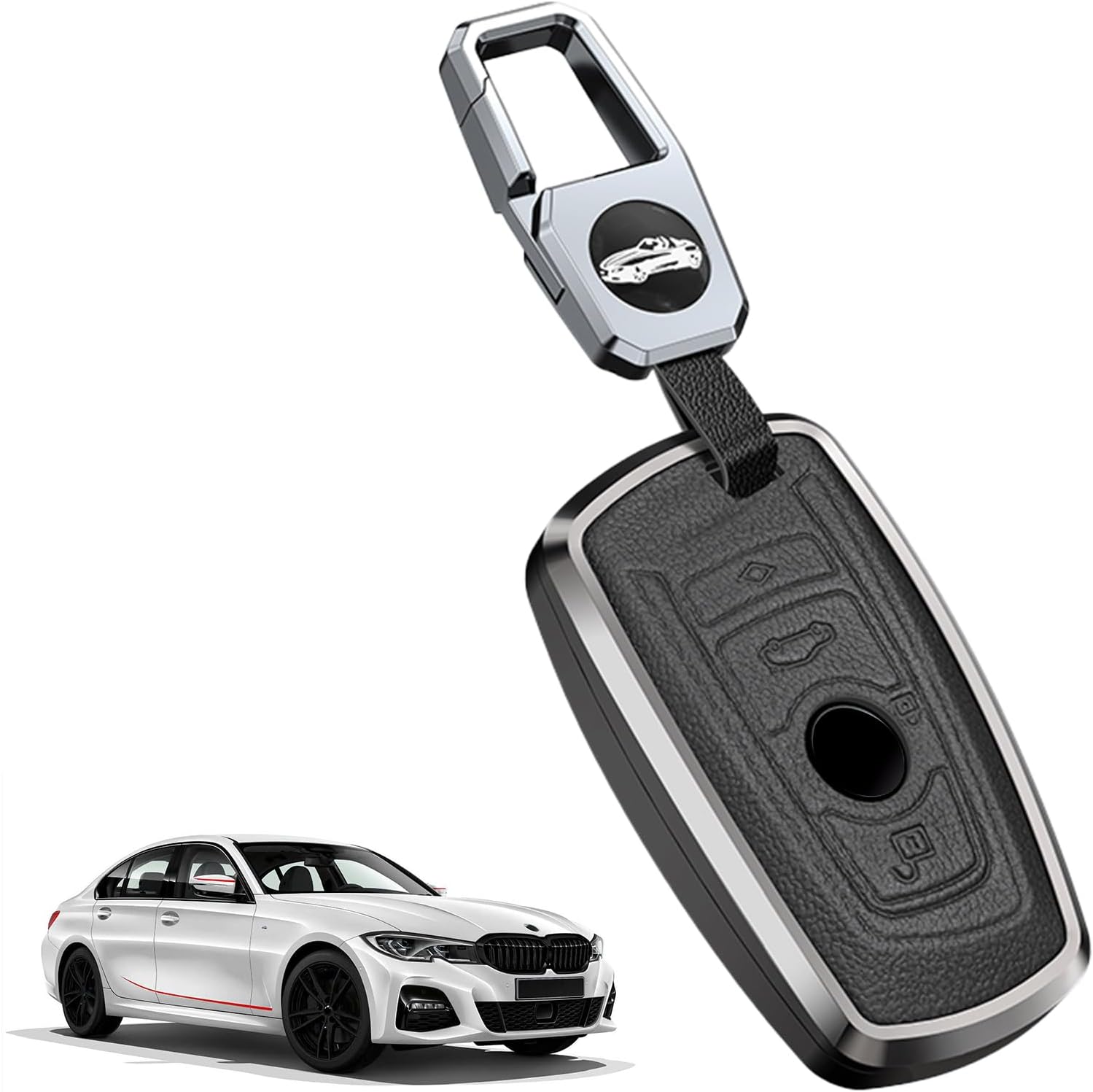 KUNGKIC Car Smart Key Fob Cover Case For BMW 1 3 4 5 6 7 Series X3 X4 M5 M6 GT3 Car Key fob case car Accessories