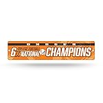 NCAA Tennessee Volunteers 6-Time Football Champions 16-inch Plastic Street Sign Dcor