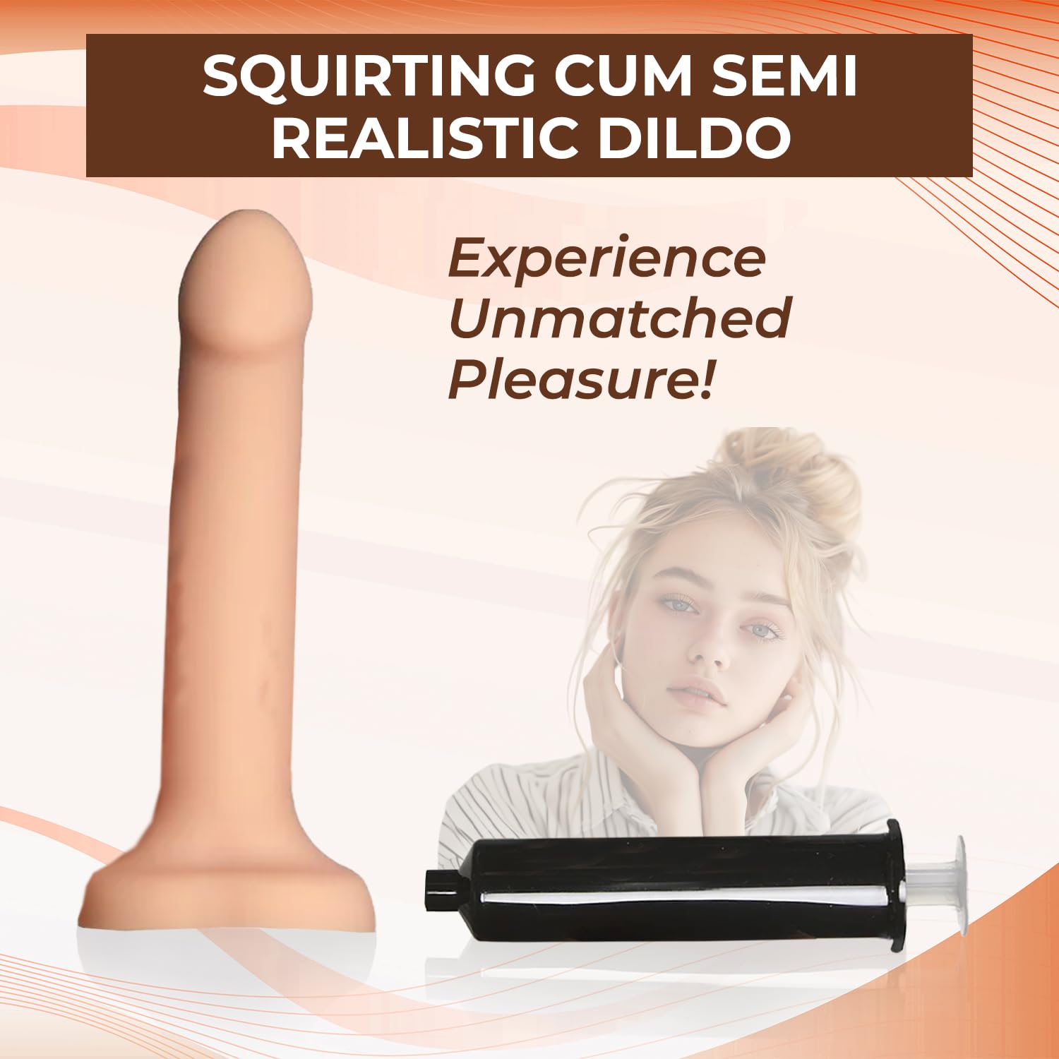 Strap-On-Me - Semi-Realistic Squirting Dildo Cum Vanilla L